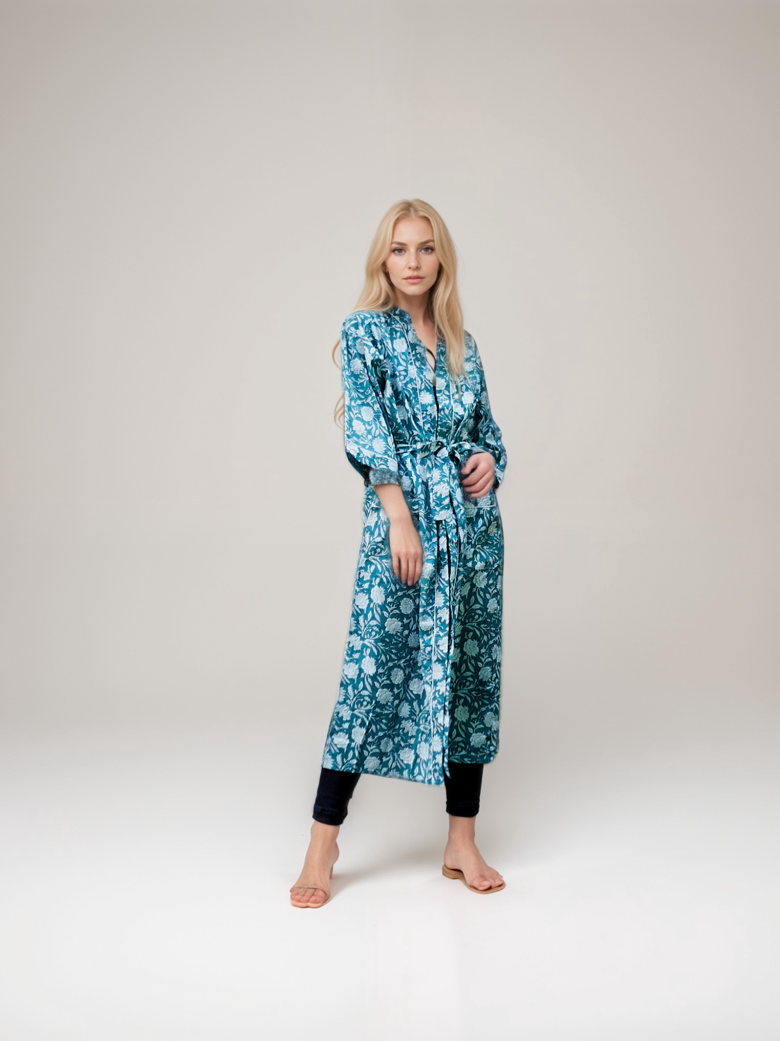 Aqua Grace - Handmade Kimono