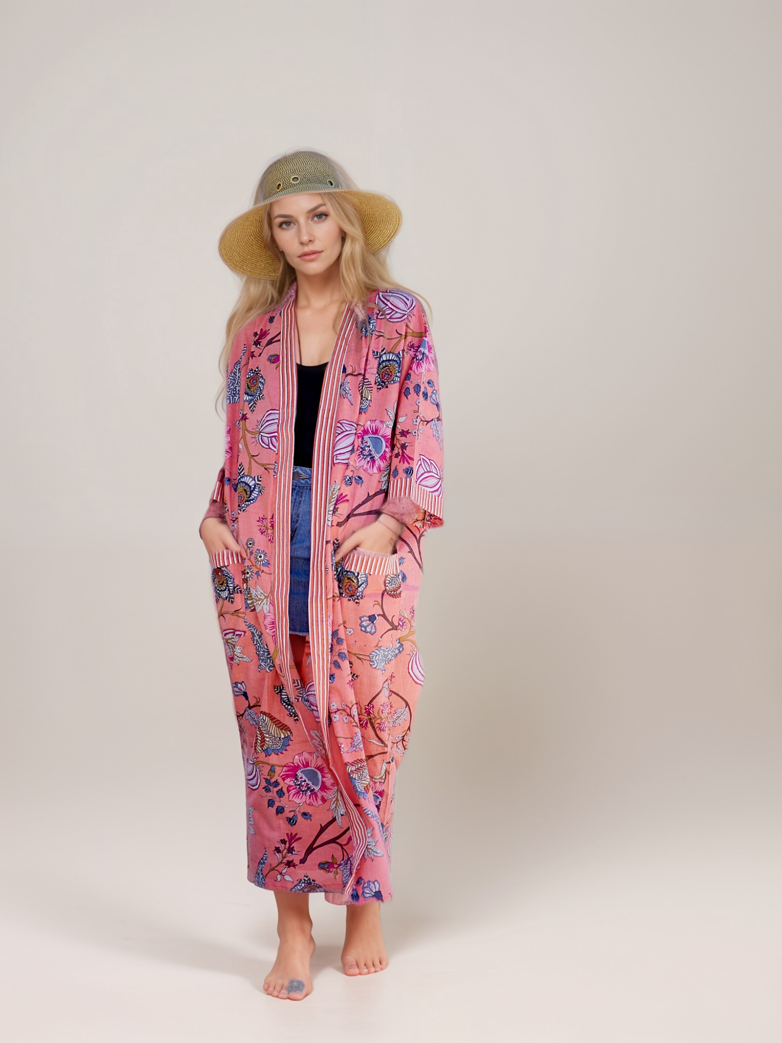 Rose & Amethyst - Handmade Kimono