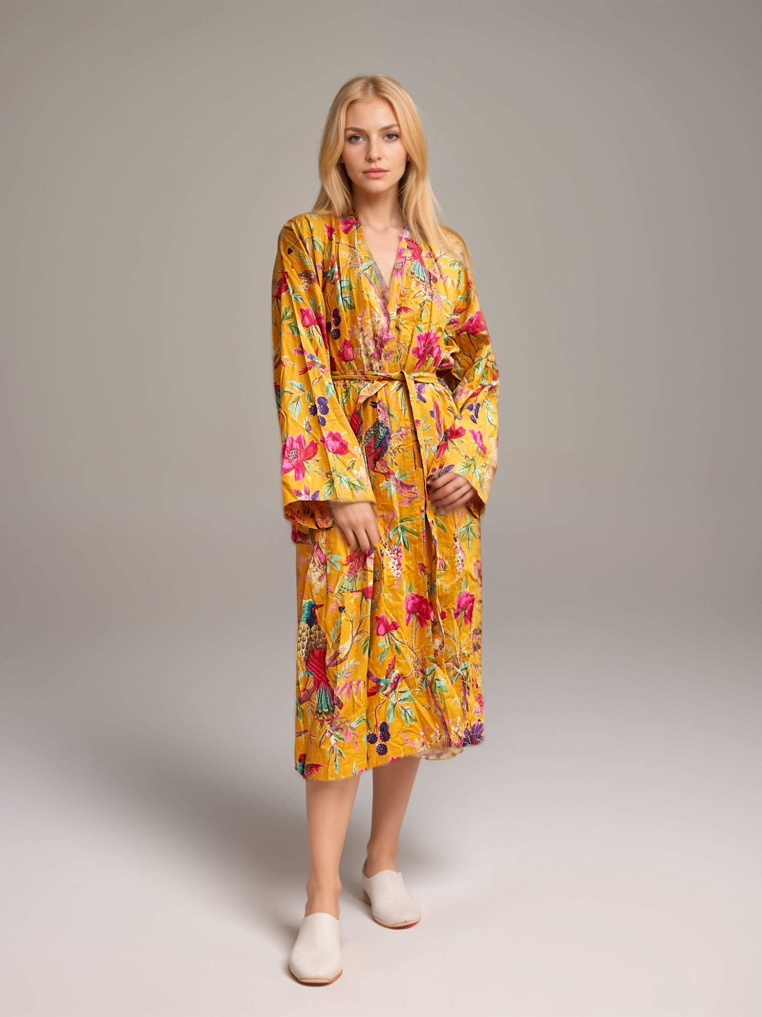 Citrus Bloom - Handmade Kimono