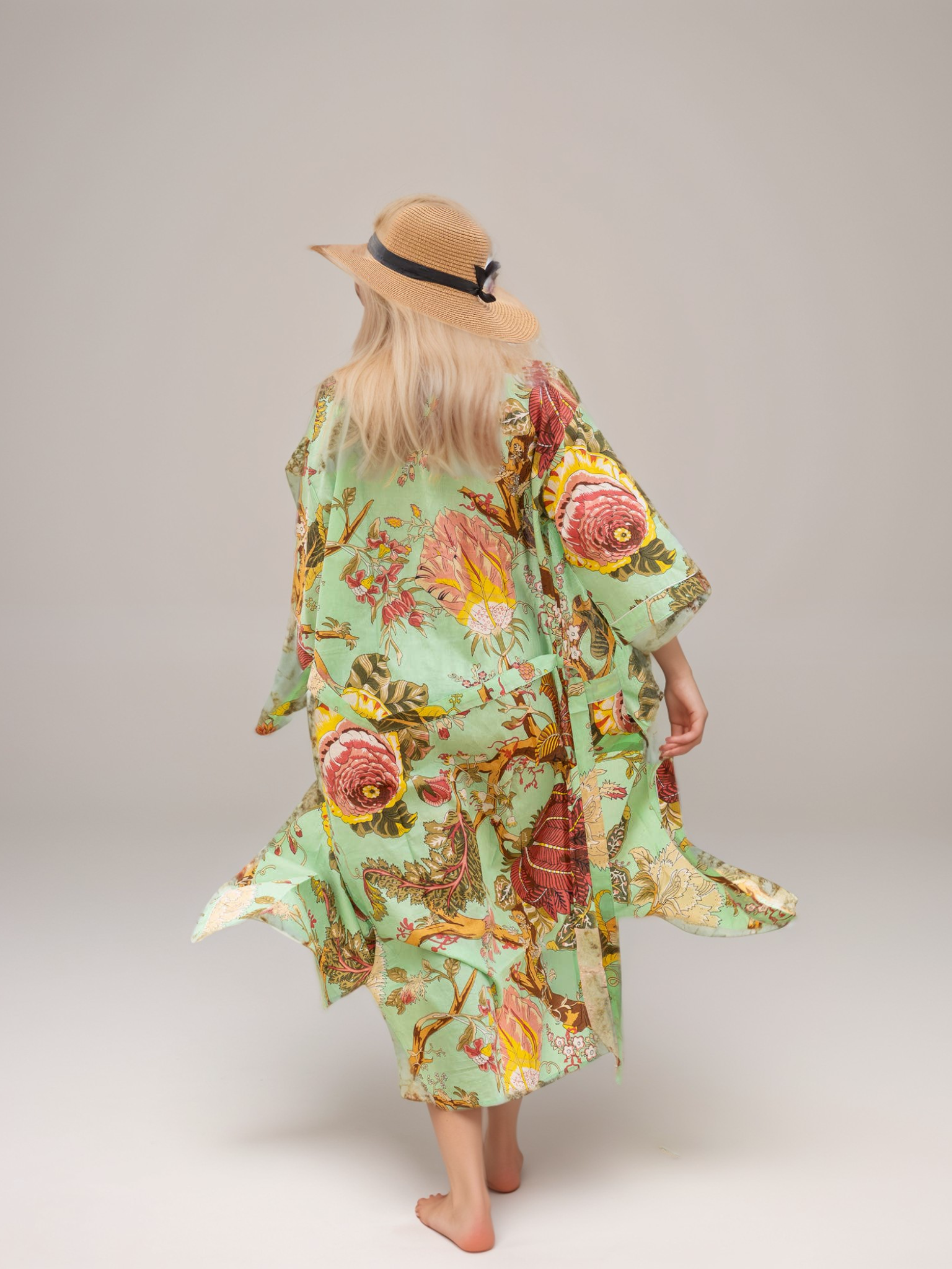 Tropical Bloom - Handmade Kimono