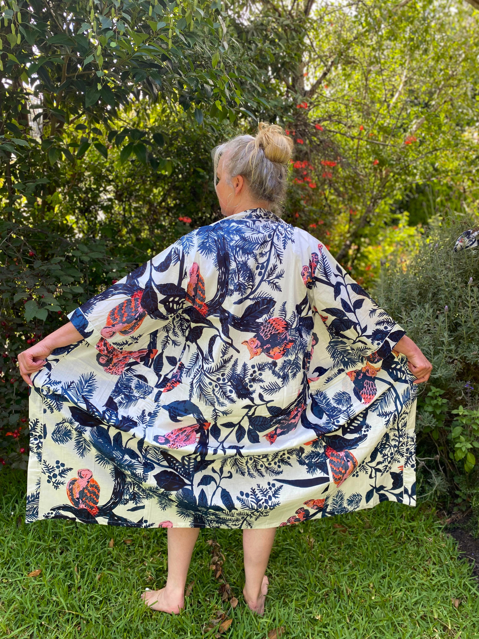 Sky Blossom Kimono - Handmade Kimono