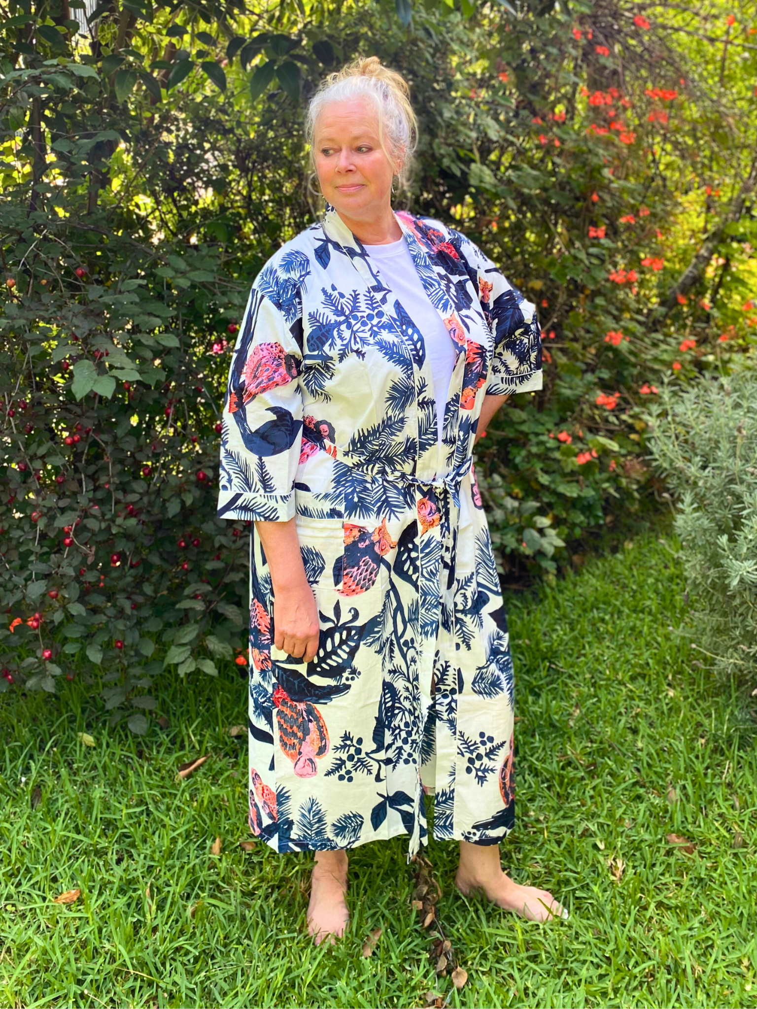 Sky Blossom Kimono - Handmade Kimono